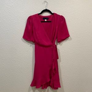 Fuschia Wrap Around Dress Size S